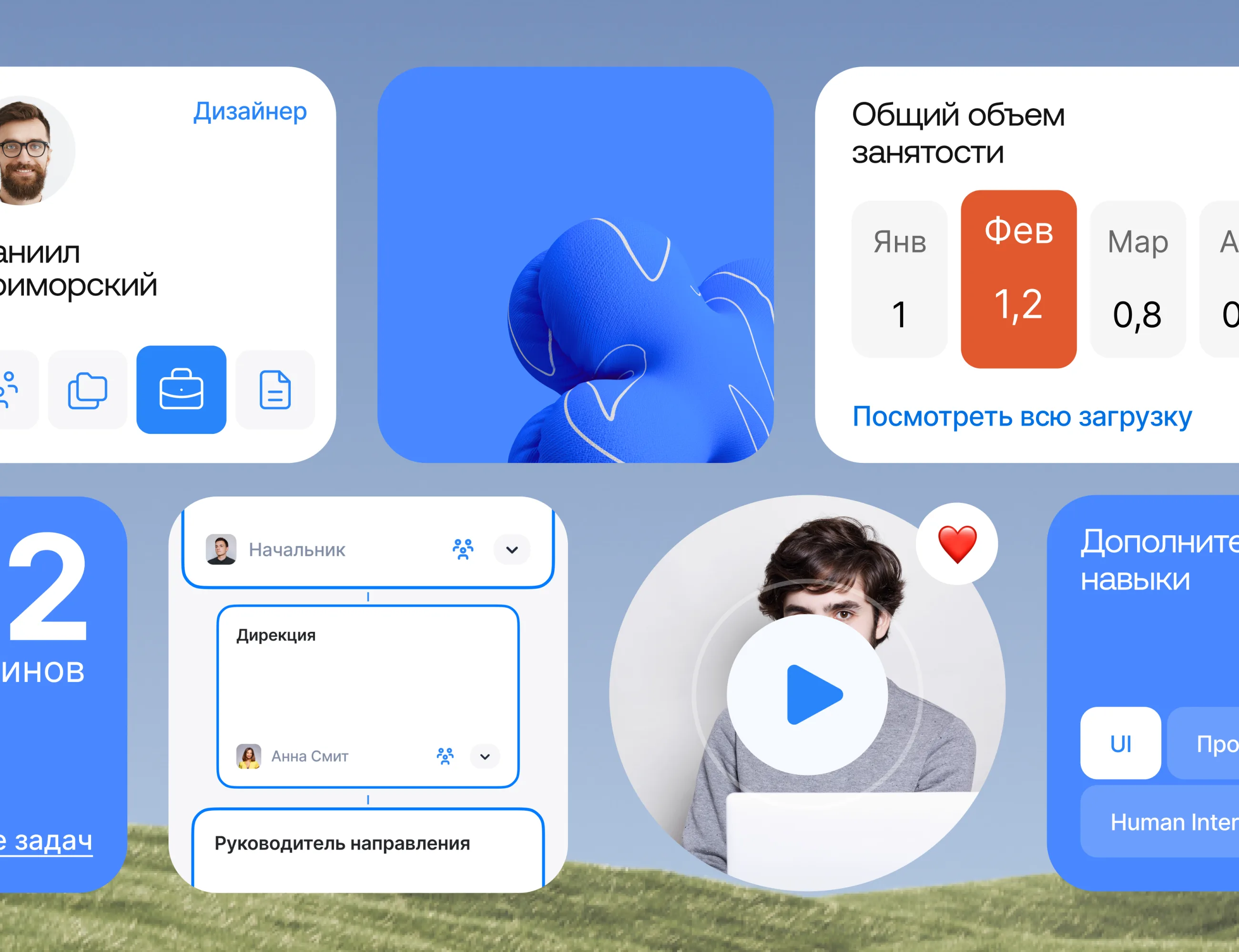 Лоция, интерфейс корпоративного портала